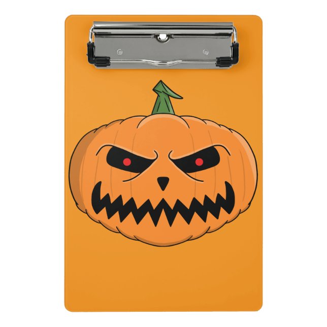 Jack O'Lantern Halloween Mini Klemmbrett (Vorderseite)
