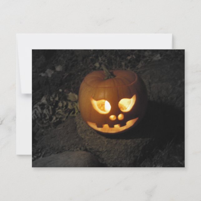 Jack O'Lantern Halloween-Party Einladung (Vorderseite)