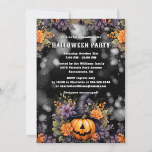 Jack O'Lantern Halloween-Party Einladung