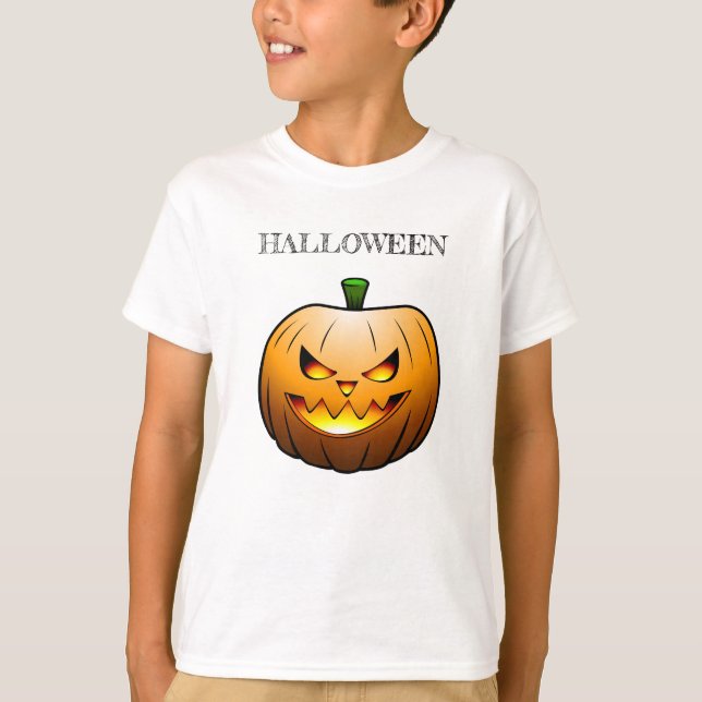 Jack o'lantern Halloween Pumpkin T-Shirt (Vorderseite)