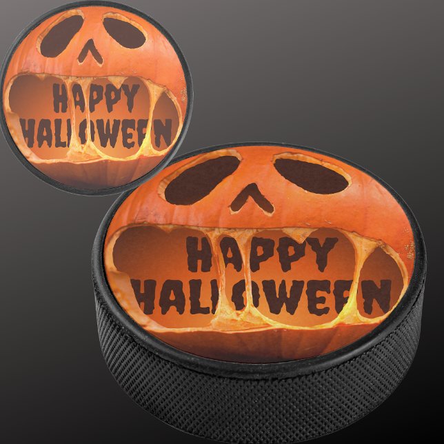 Jack o'lantern kürbis Halloween Eishockey Puck (Von Creator hochgeladen)