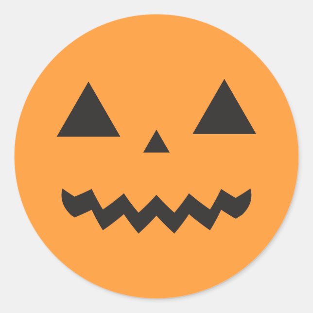 Jack O'Lantern Sticker (Vorderseite)