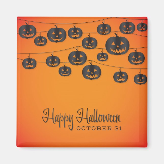 Jack O'lantern string Magnet (Vorne)