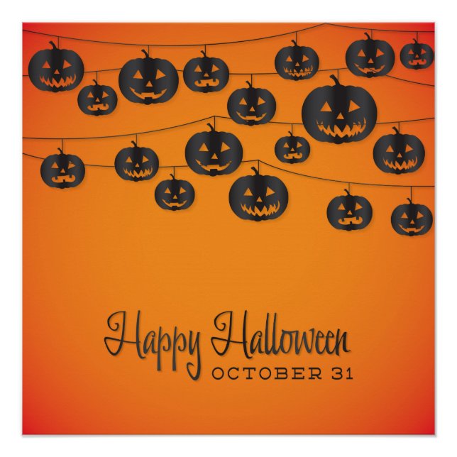 Jack O'lantern string Poster (Vorderseite)