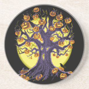 Jack O'Lantern Tree Getränkeuntersetzer