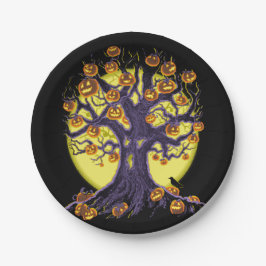 Jack O'Lantern Tree Pappteller