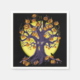 Jack O'Lantern Tree Serviette