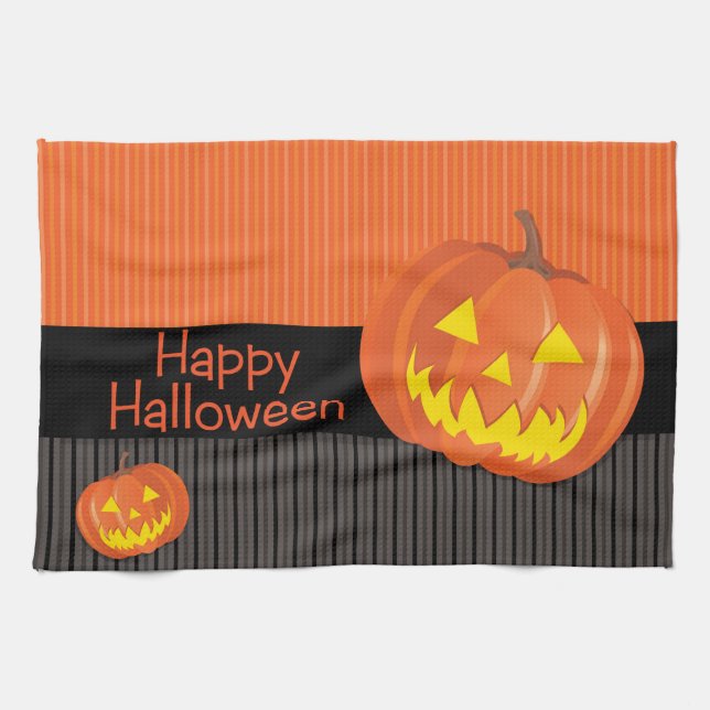 Jack O'Lanterns! Küchentuch (Horizontal)