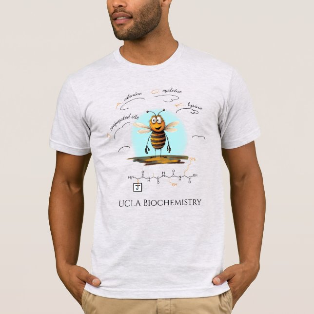 JACK Peptid, Bee-6 mit benutzerdefiniertem Text, l T-Shirt (Vorderseite)