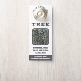 *~* Jack QR Künstlerisch Tree Services Door Türanhänger