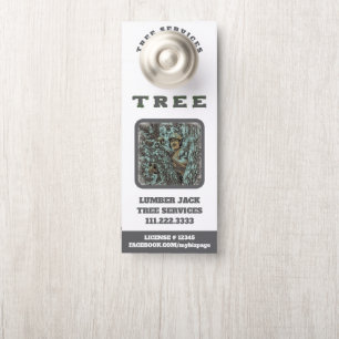 *~* Jack QR Künstlerisch Tree Services Door Türanhänger