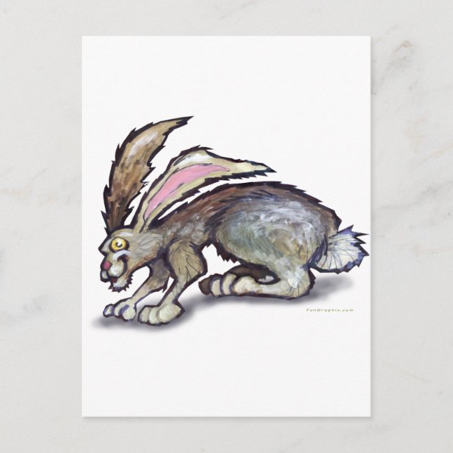 Jack Rabbit Postkarte (Vorderseite)