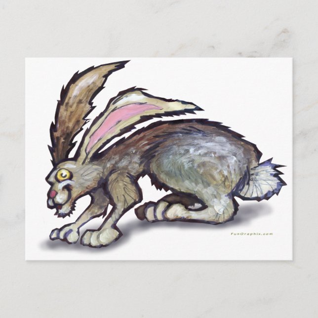 Jack Rabbit Postkarte (Vorderseite)