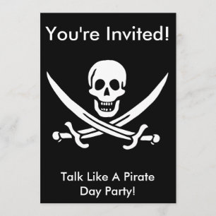 Jack Rackham Pirate Invite Einladung