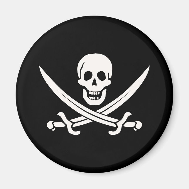 Jack Rackham Pirate Magnet (Vorne)