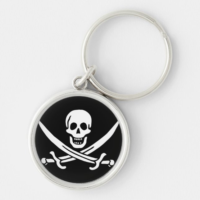 Jack Rackham; Piratenflagge Flag; Pirate Schlüsselanhänger (Vorne)