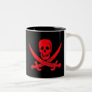 Jack Rackham- Rot Zweifarbige Tasse