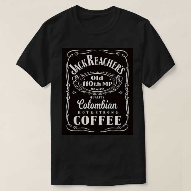 Jack Reacher 110th MP Kaffee T-Shirt (Design vorne)