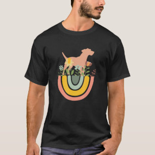 Jack Russel Dog Mama Vater Pet Niedlich Rainbow Bo T-Shirt
