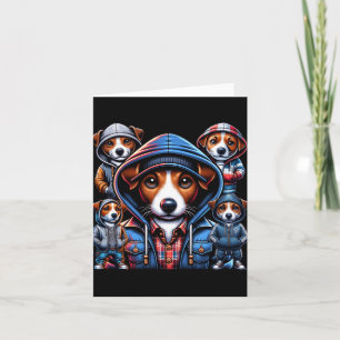 Jack Russel Gangster Hunde  Karte