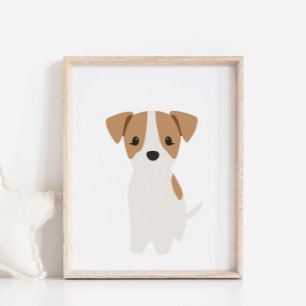 Jack Russel Puppy Kinderzimmer & Kids Room Decorat Poster