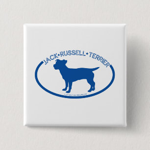 Jack-Russel-Silhouette-Knopf Button