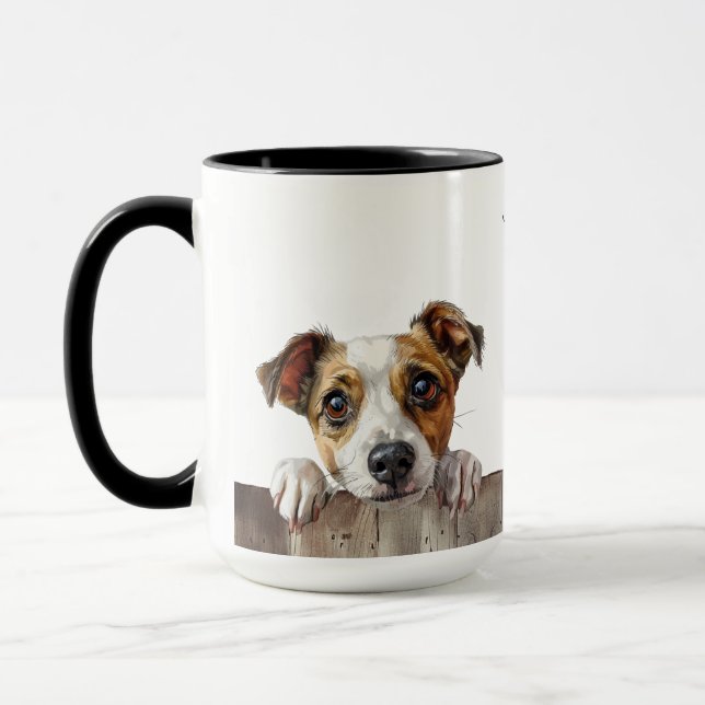 Jack Russel Terrier Dog Tasse (Links)
