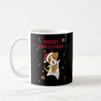 Jack Russel Weihnachtshund Wintertiere Hunde Kaffeetasse