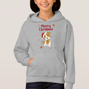 Jack Russel Weihnachtshunde Wintertiere Hunde Adul Hoodie