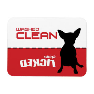Jack-Russell-Chi, Spülmaschinen-Magnet - geleckte Magnet