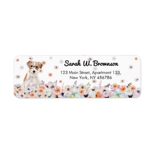 Jack Russell Dog alte Retro-Brille