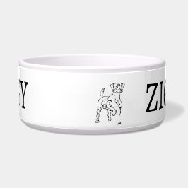 Jack Russell Dog Design Anpassbar Napf
