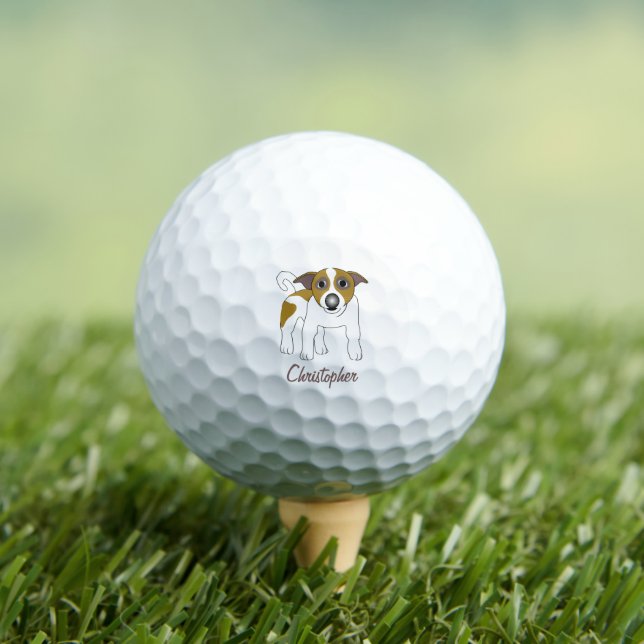 Jack Russell Dog Design Golfball (Insitu T-Shirt)