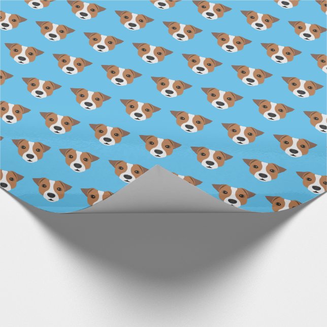 Jack Russell Dog Geschenkpapier (Ecke)