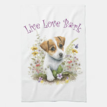 Jack Russell Dog Mama Floral