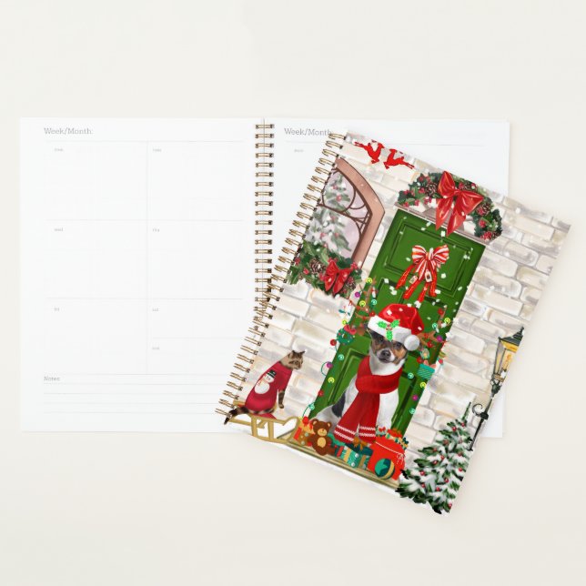 Jack Russell Dog Weihnachten Planer (Anzeige)