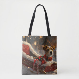 Jack Russell Dog Weihnachtsfest Tasche