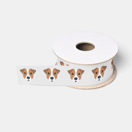 Jack Russell Grosgrain Ribbon Ripsband