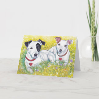 Jack-Russell-Grußkarte Karte