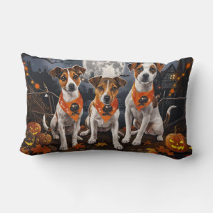 Jack Russell Halloween Gruselig Lendenkissen