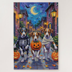 Jack Russell Halloween-Kostüme beim Trick-or-Treat