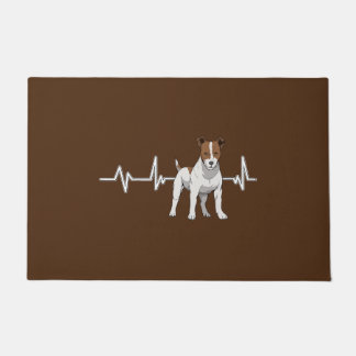 Jack Russell Heartbeat Dog Owner Heart Rate Jack R Fußmatte