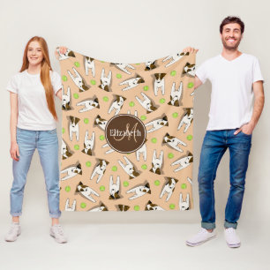 Jack Russell Hunde pfirsichfarben oder jede belieb Fleecedecke