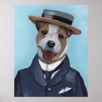 Jack Russell in Boater
