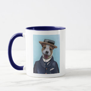 Jack Russell in Boater Tasse