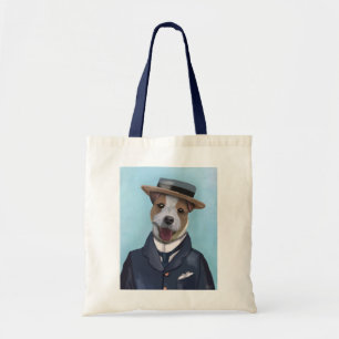 Jack Russell in der Kreissäge Tragetasche
