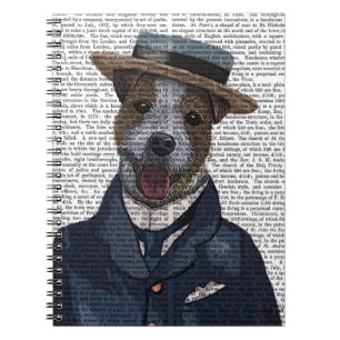 Jack Russell in Kreissäge 2 Notizblock