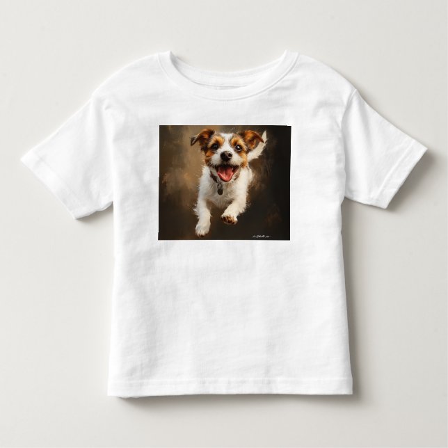 Jack Russell Kleinkind T-shirt (Vorderseite)