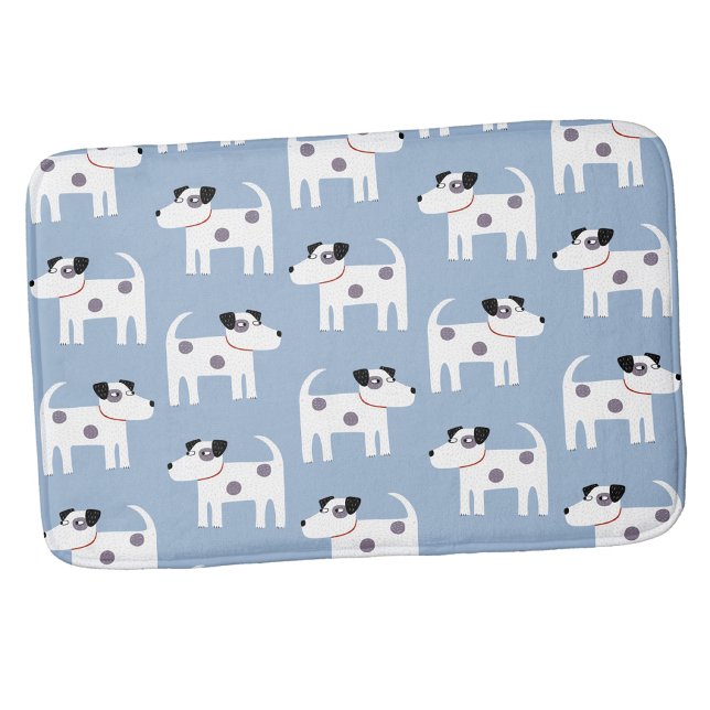 Jack Russell Parson Terrier Dog Pattern Badematte (Paros  Kack Russell terrier dog bath mat)