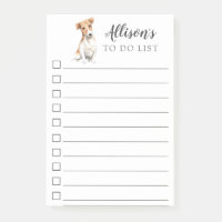 Jack Russell Personalisiert, Postit-Notizen aufzul